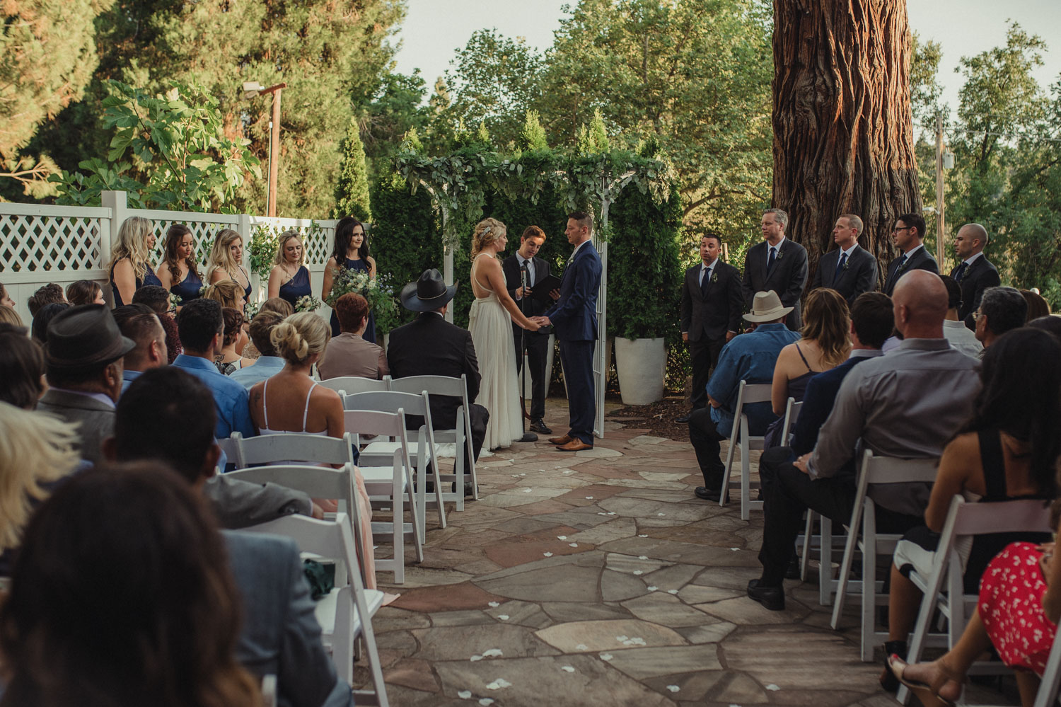 Wedgewood Sequoia Mansion wedding ceremony photo