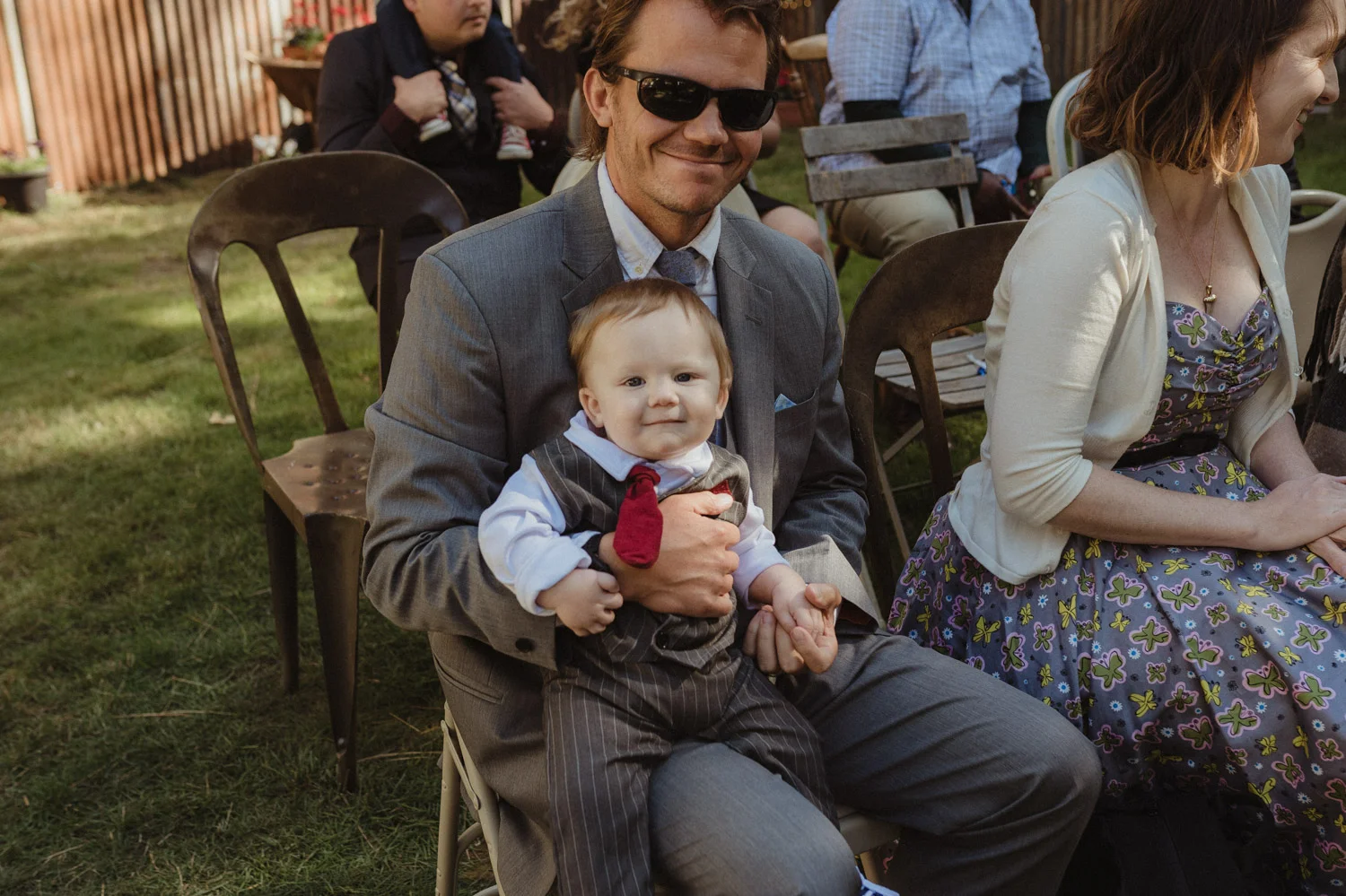 Nevada City wedding kid photo