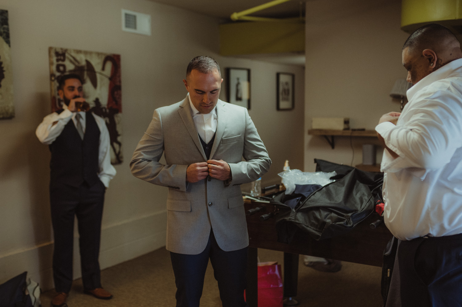 Tannenbaum Reno Wedding groom getting ready photo