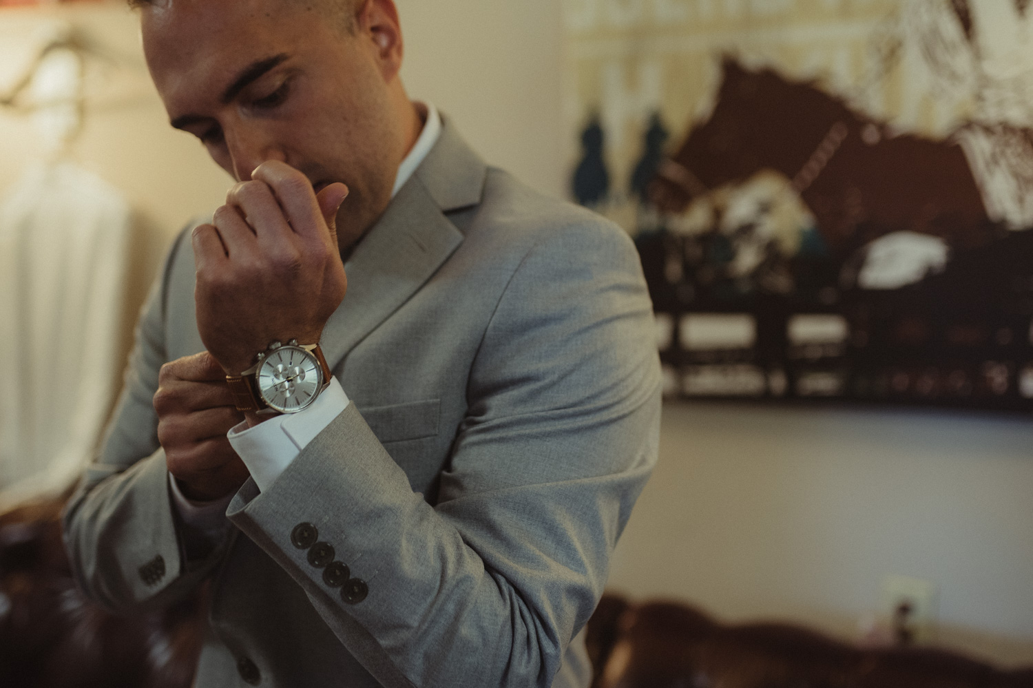 Tannenbaum Reno Wedding groom getting ready photo