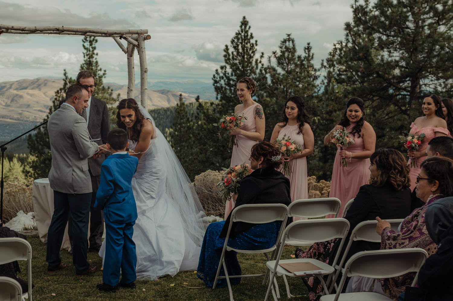 Tannenbaum Reno Wedding son with the rings photo