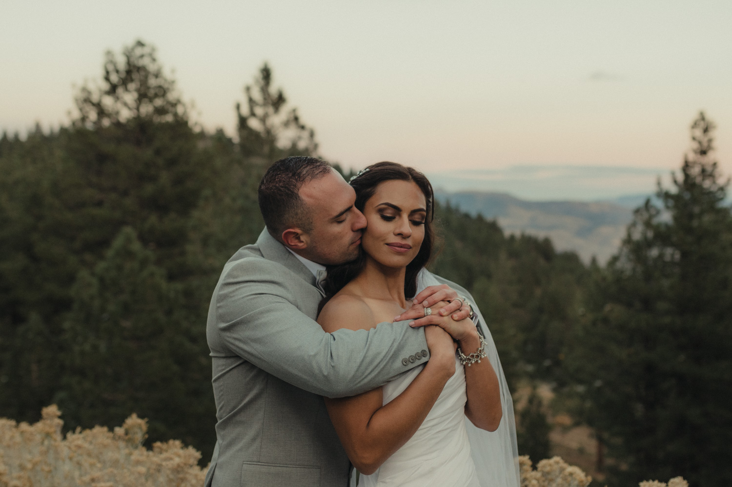 Tannenbaum Reno Venue Wedding couple hugging photo