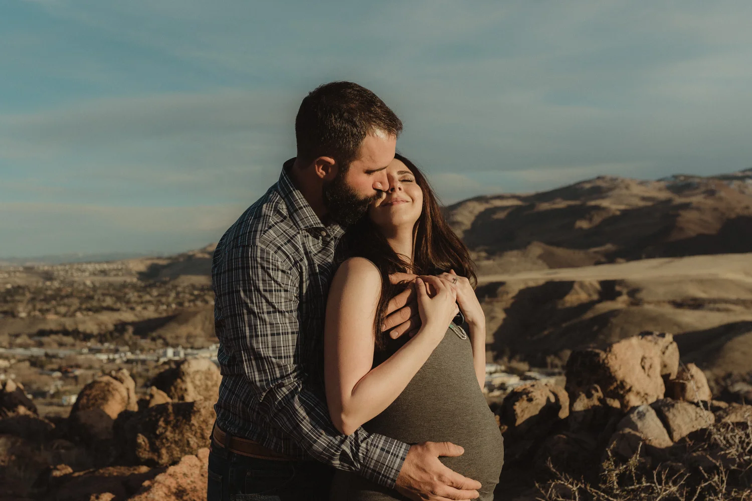 Ashley & Wes | Desert Maternity Photos | Reno, NV