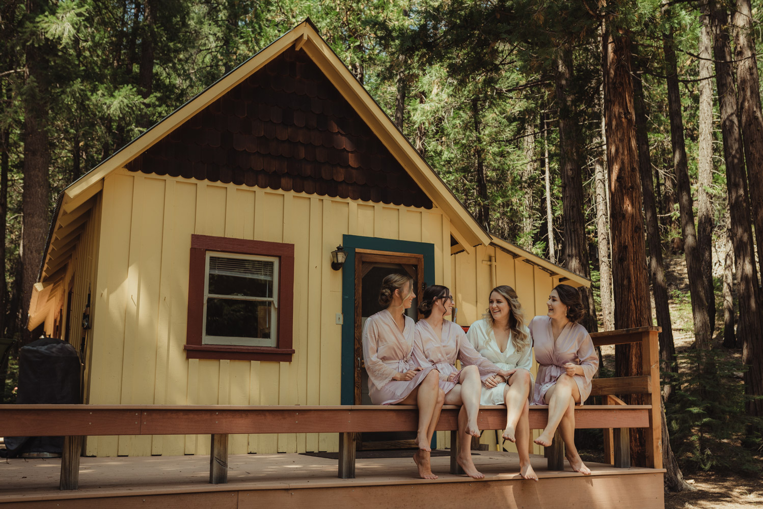 Twenty Mile House wedding girls getting ready photo