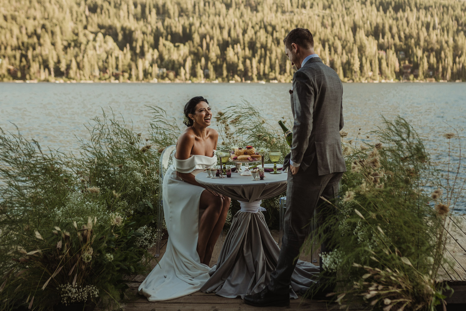 Lake Tahoe pop-up wedding/elopement inspiration photo