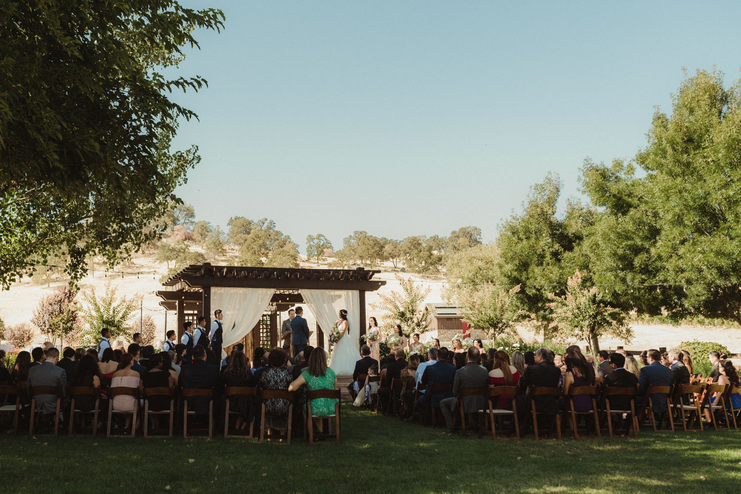 Ranch Victoria vineyard wedding ceremony photo