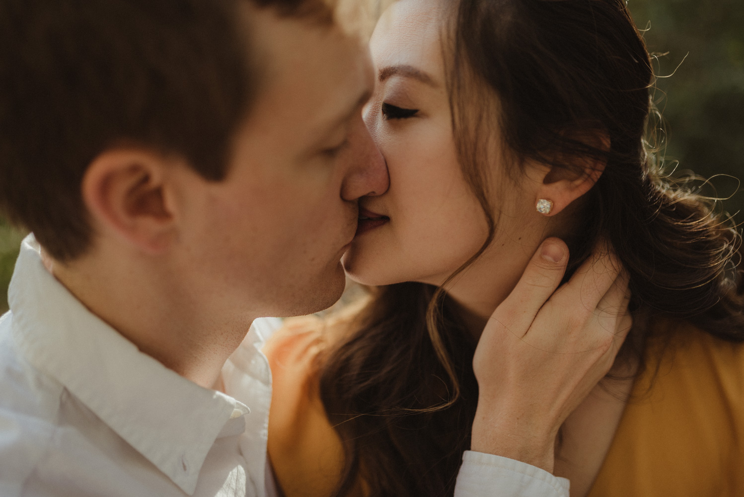 Galena Creek fall engagement session romantic photo