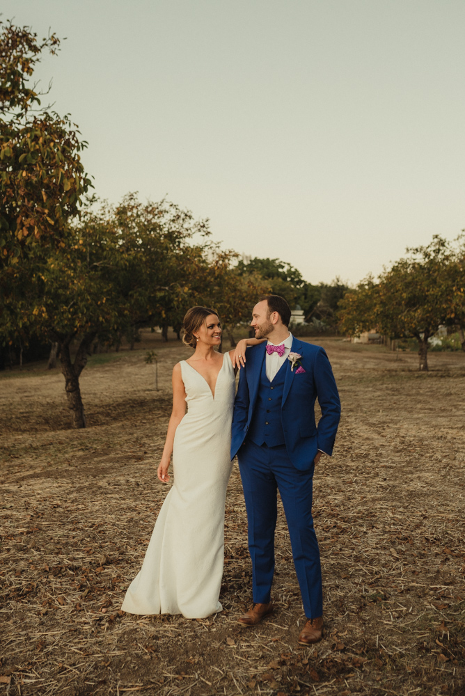 Triple S Ranch Wedding Venue, couples photo during sunset