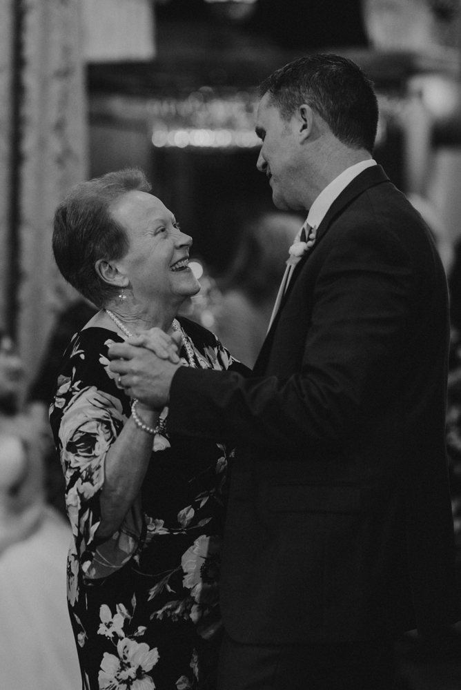 West Shore Cafe Wedding, groom's first dance with his mom photo