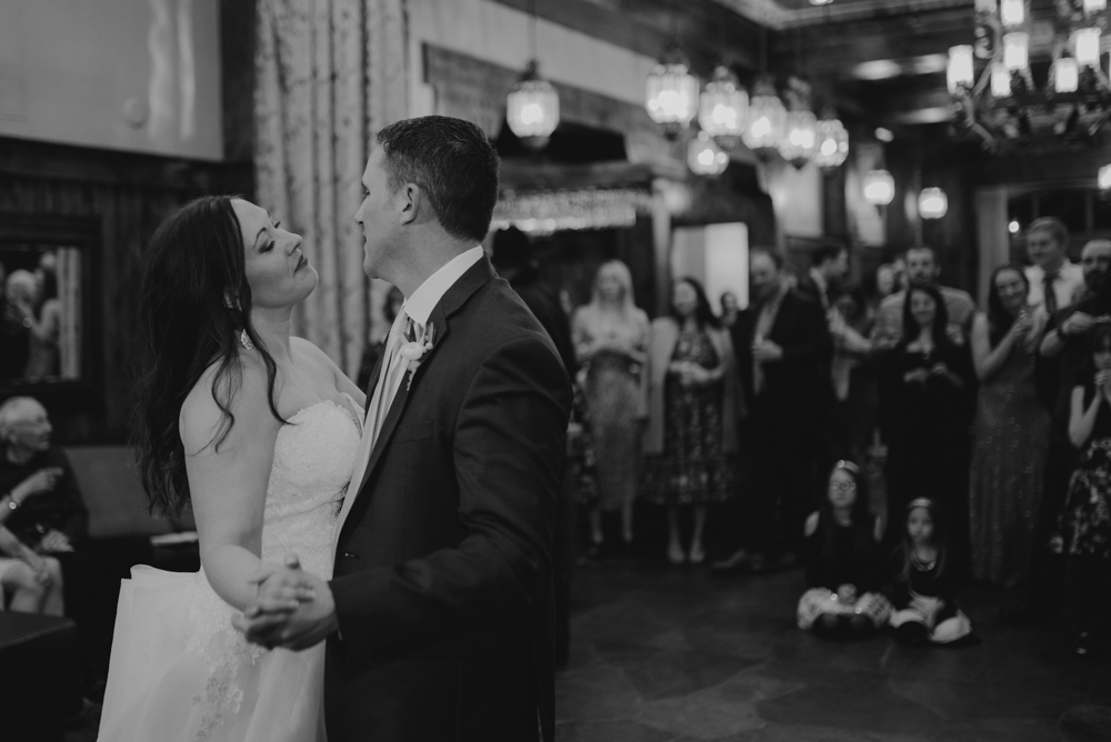 West Shore Cafe Wedding, couples first dance photo