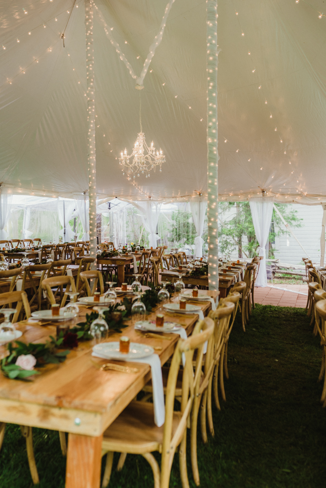 Twenty Mile House Wedding, photo of venue with a tent