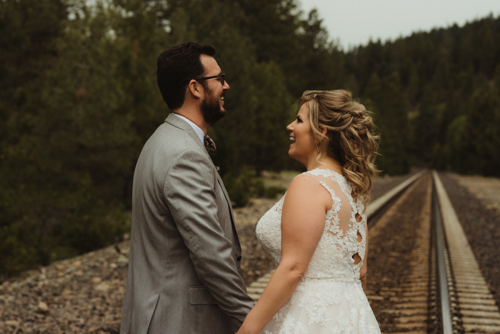 Twenty Mile House Wedding, photo of couple laughing 