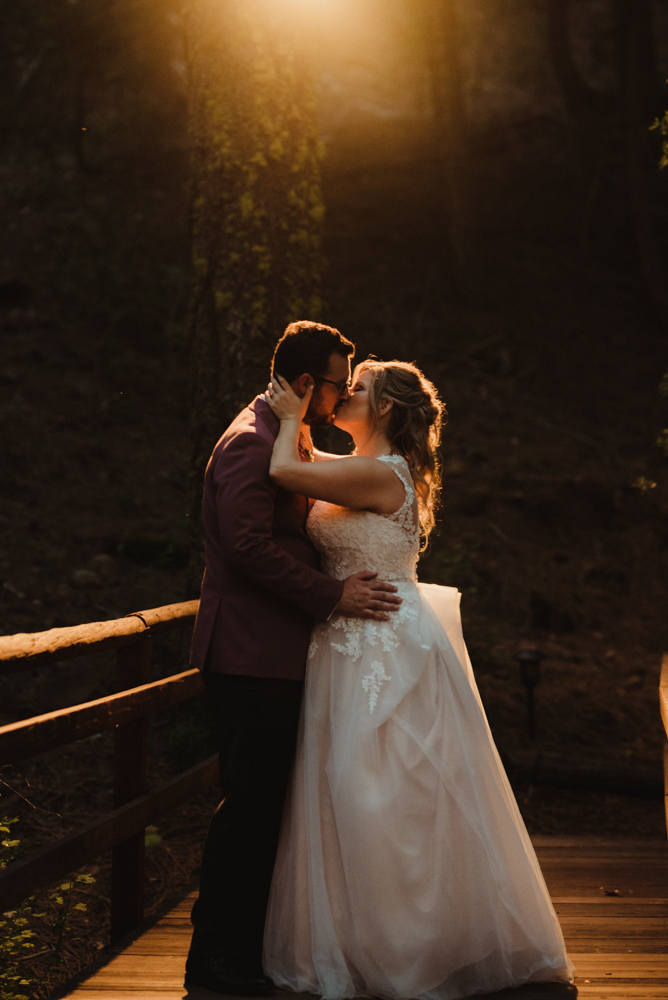 Twenty Mile House Wedding, photo of couple at night