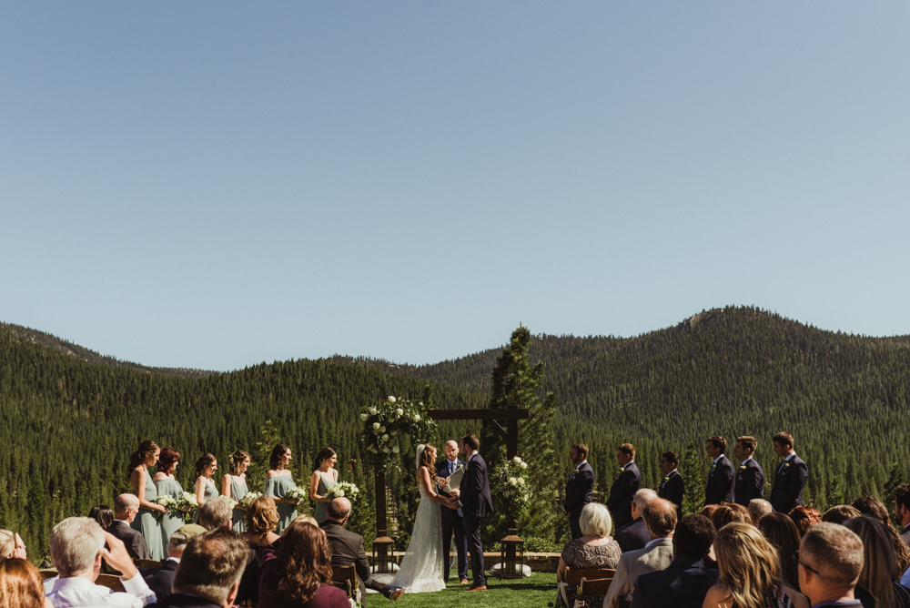 Martis Camp Wedding, ceremony photo mid-day