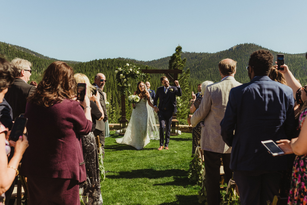 Martis Camp Wedding, could walking down the aisle photo