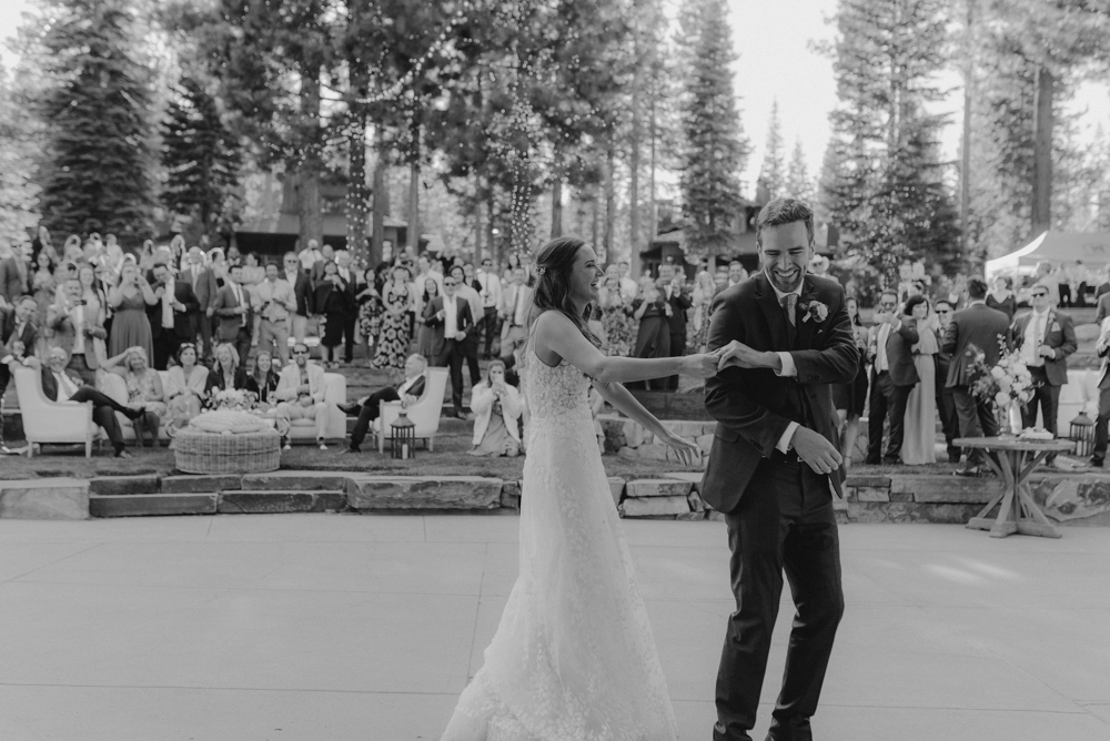 Martis Camp Wedding, couple dancing photo