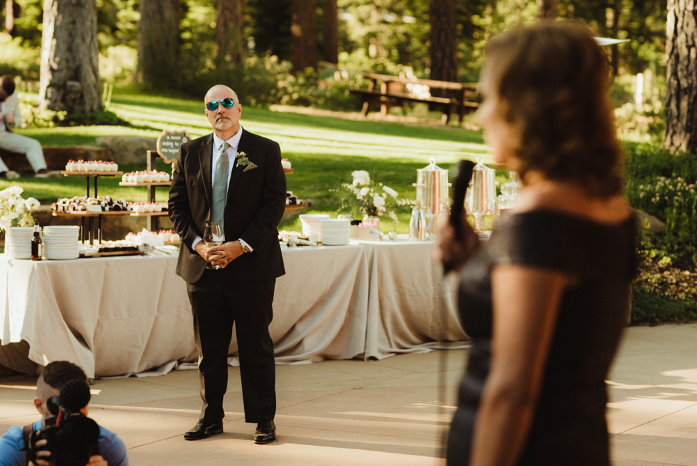 Martis Camp Wedding speech photo