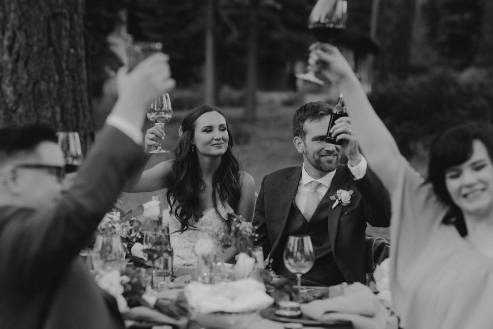 Martis Camp Wedding, toasts photo