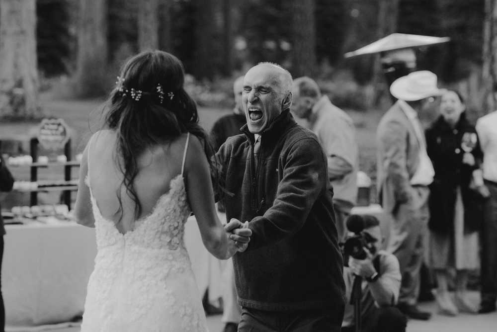 Martis Camp Wedding, father daughter dance photo