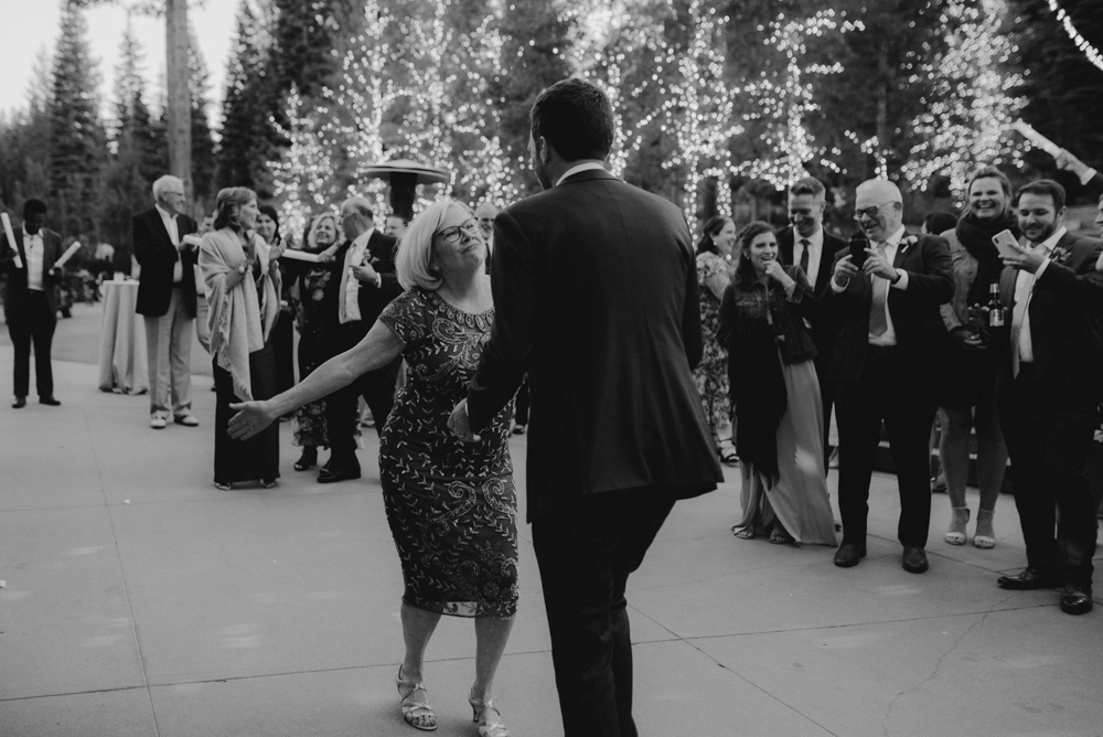 Martis Camp Wedding, son and mother dance photo