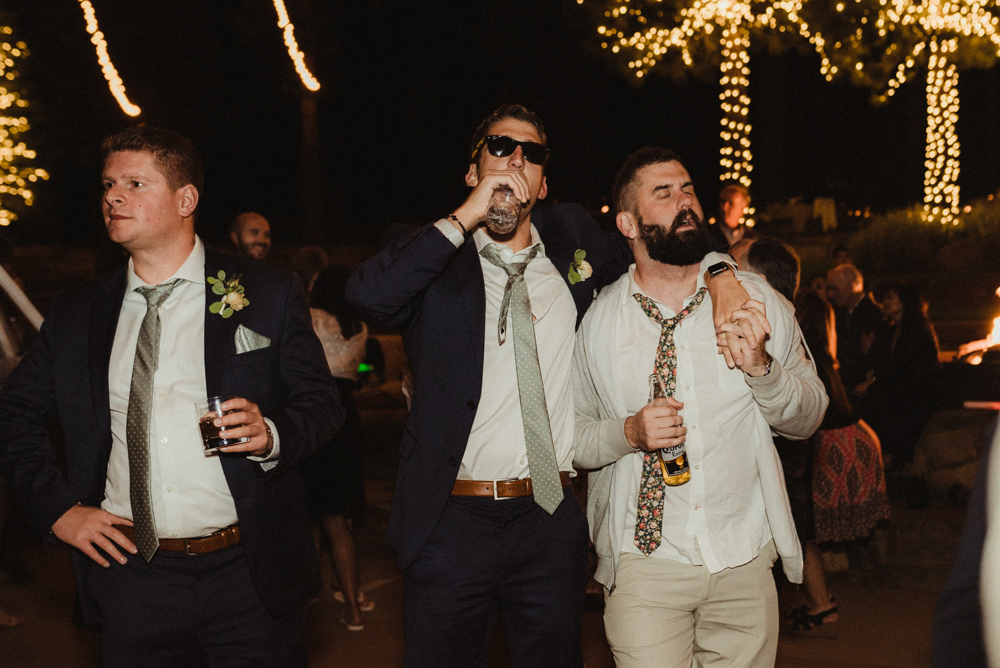 Martis Camp Wedding, groomsmen photo