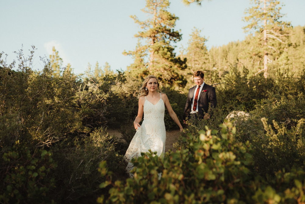 Lake Tahoe Elopement, candid photo of couple