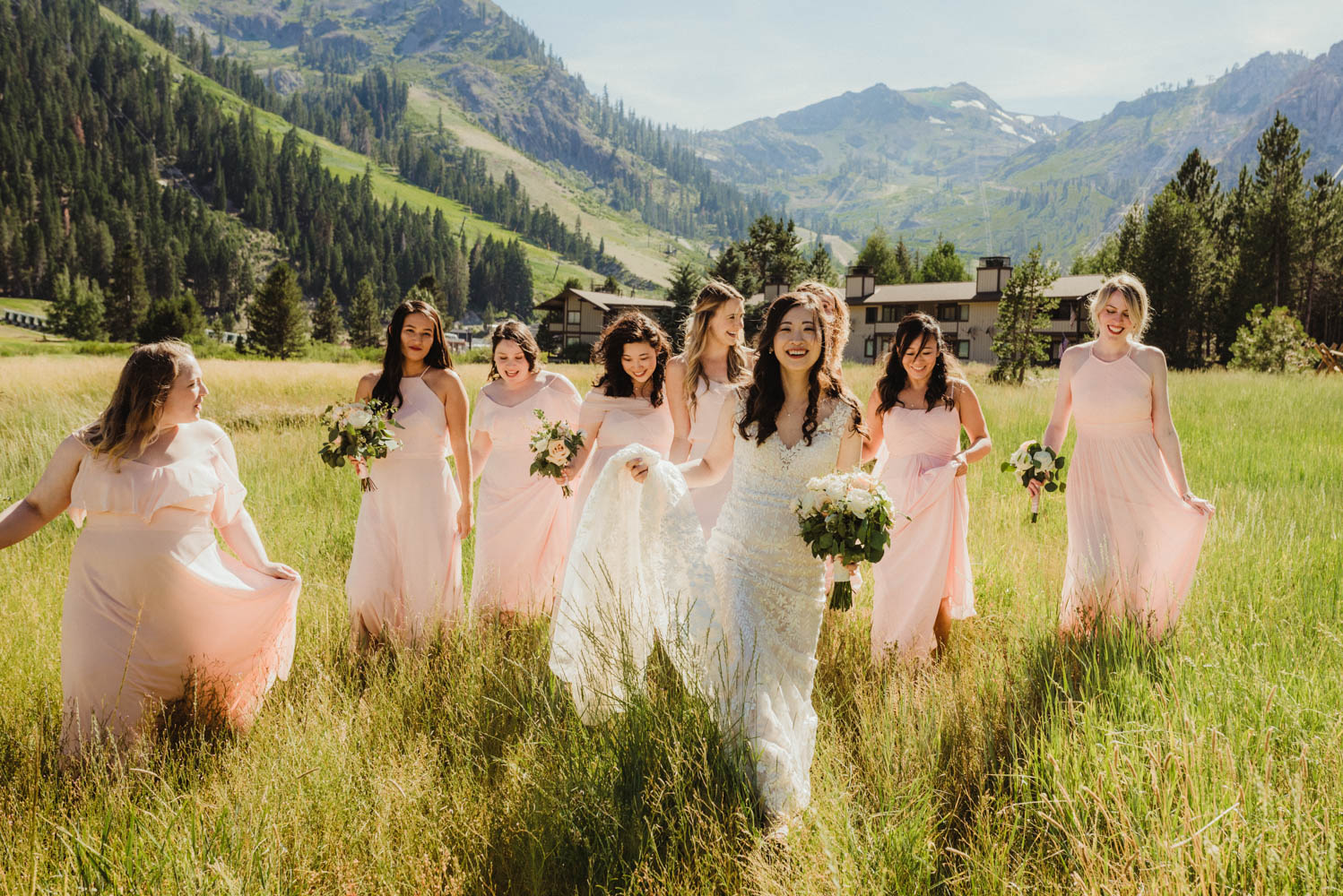 Hellman-Erman Mansion Wedding, photo of bridesmaids 