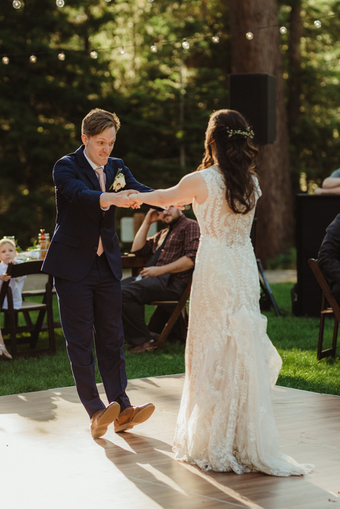 Hellman-Erman Mansion Wedding, photo of groom during the first dance