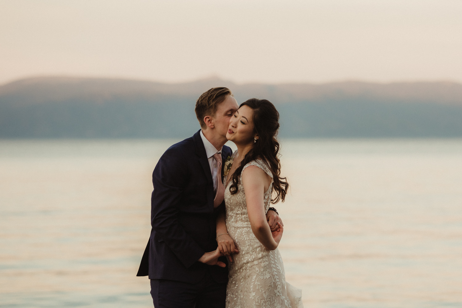 Hellman-Erman Mansion Wedding, photo of couple during sunset 