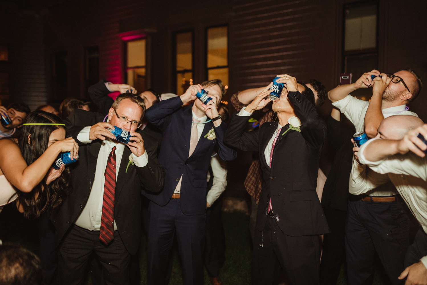 Hellman-Erman Mansion Wedding, photo of everyone drinking