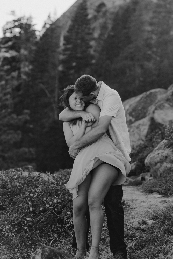 Lake Tahoe Wedding Photographer, photo of couple hugging