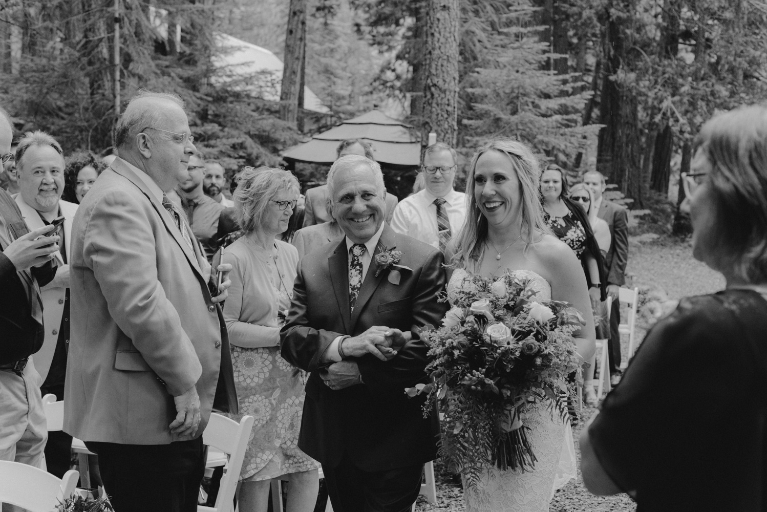 Twenty Mile House Wedding Photographer, bride and dad photo