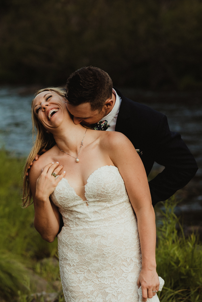 Twenty Mile House Wedding Photographer, couple cuddling photo