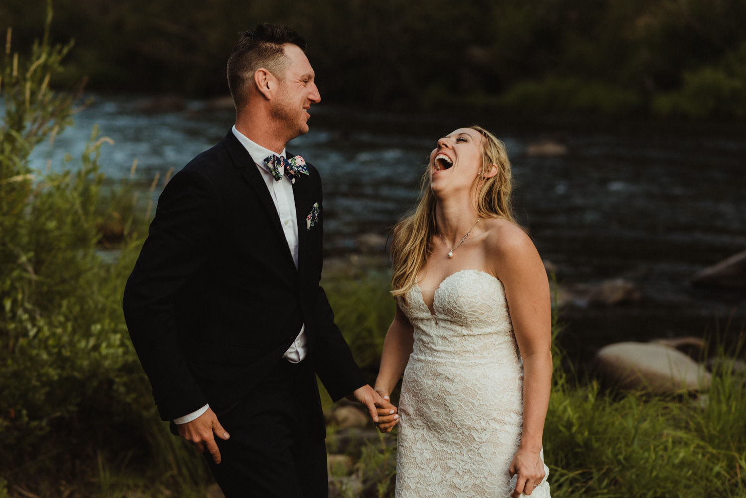 Twenty Mile House Wedding Photographer, candid photo of couple