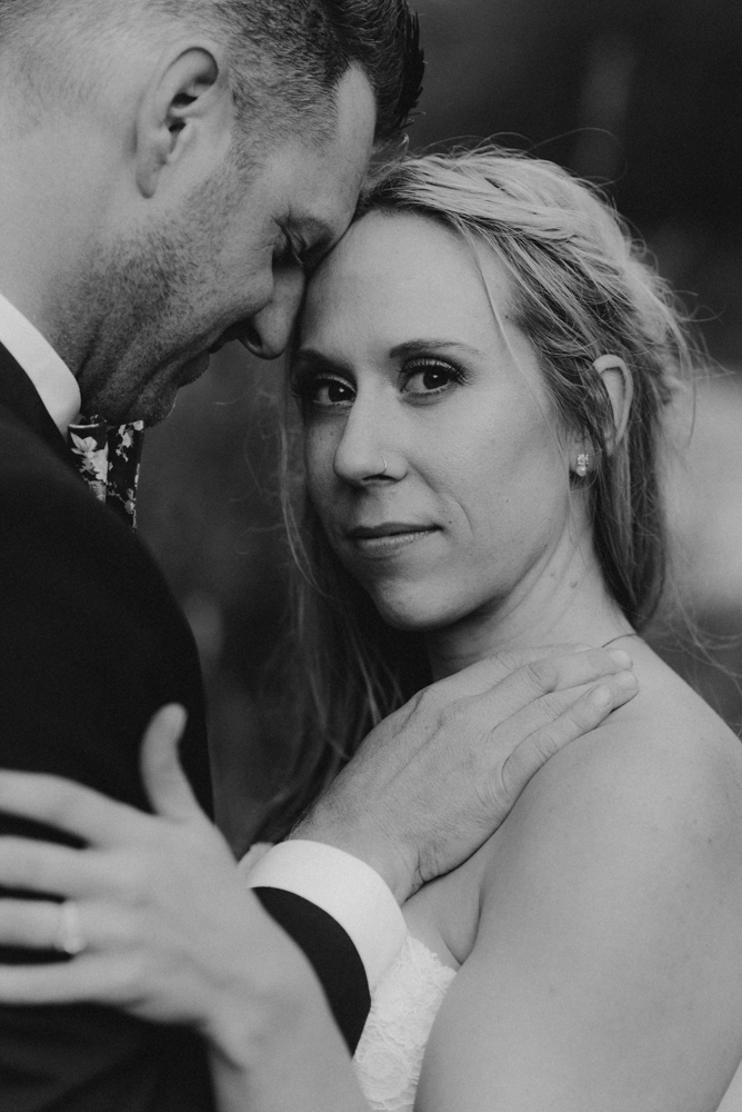 Twenty Mile House Wedding Photographer, photo of bride looking at the camera 