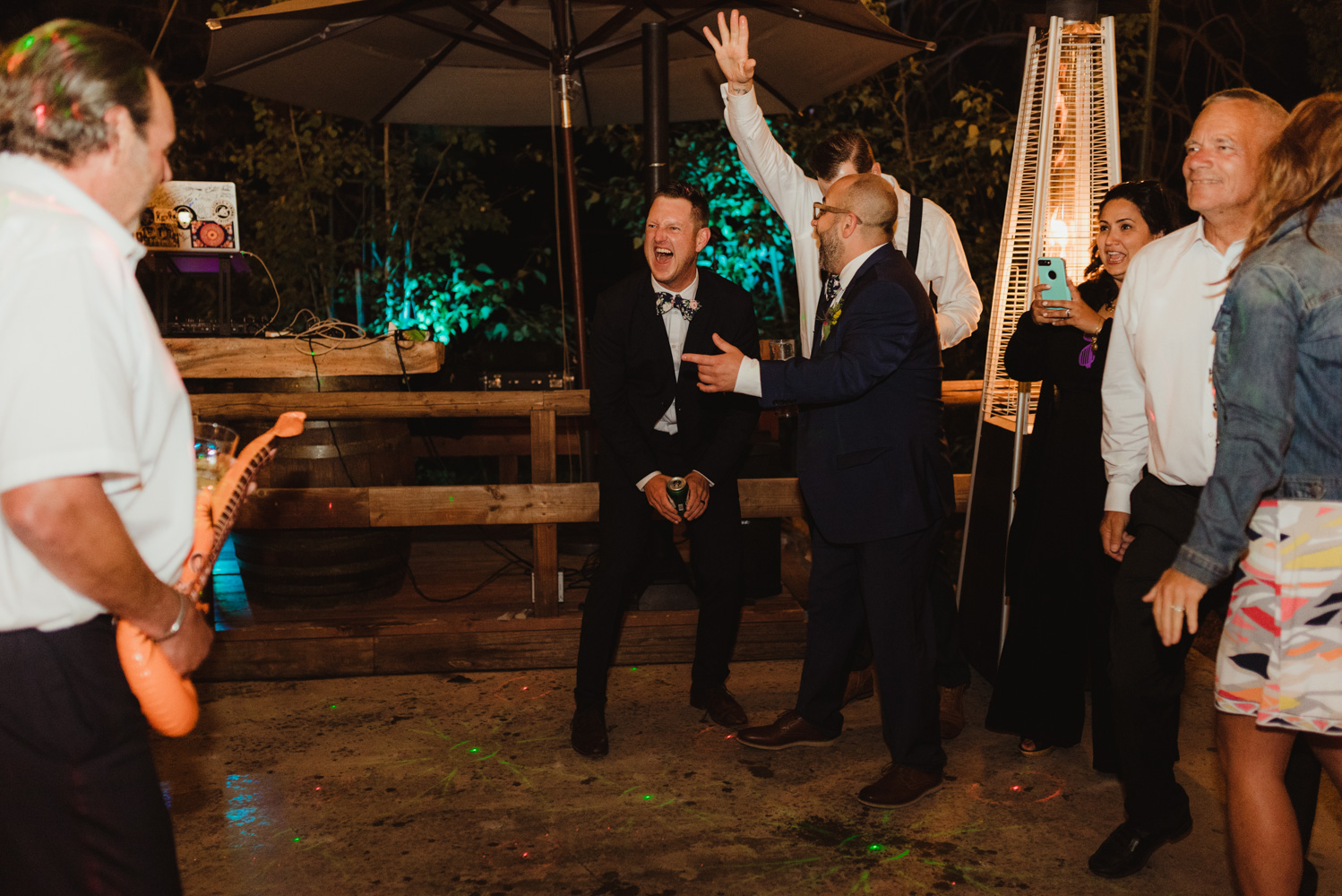 Twenty Mile House Wedding Photographer, photo of groom dancing