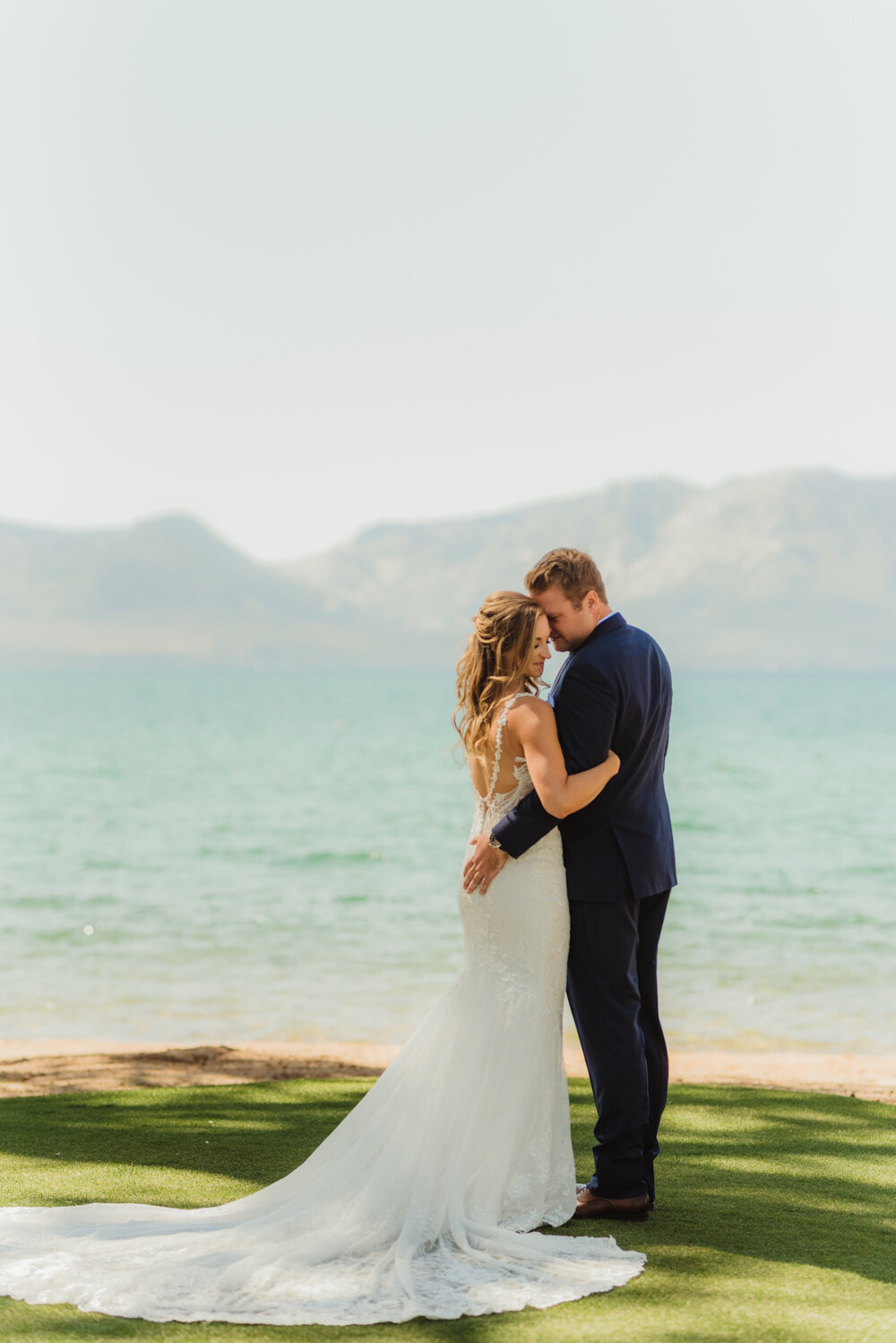 Edgewood Tahoe Wedding, photo of couple during the day 