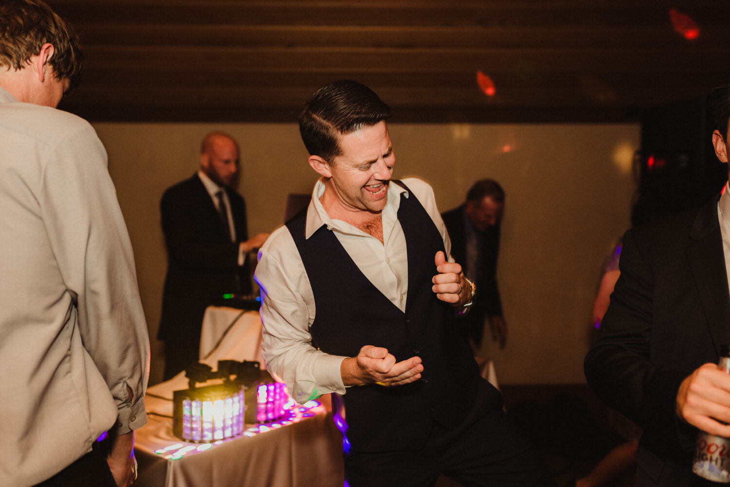 Edgewood wedding, photo of guest dancing at a wedding
