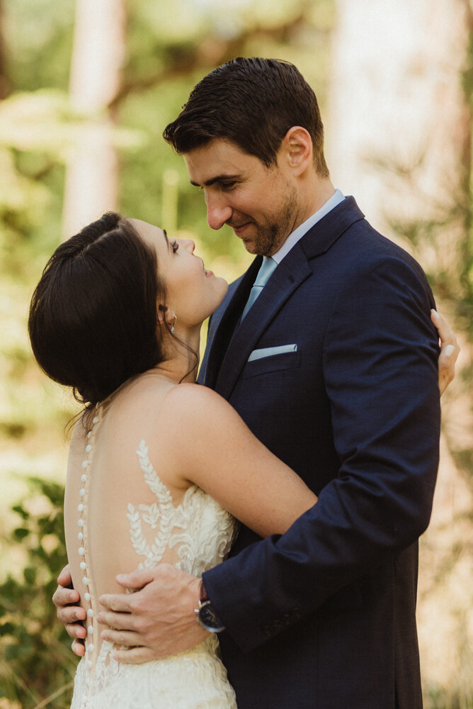 The Chateau Incline Village Wedding, photo of first look