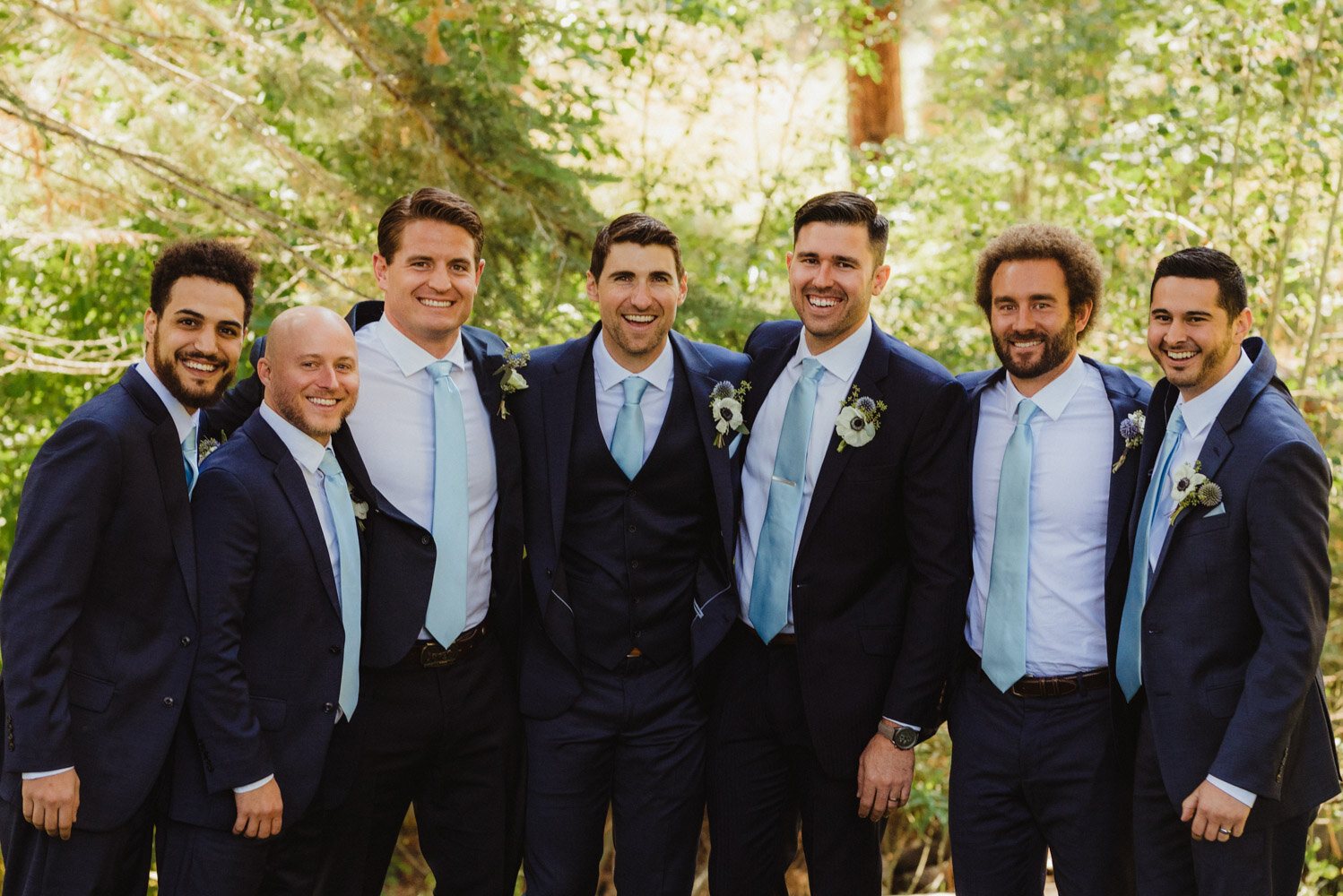 The Chateau Incline Village Wedding, groom and his friends photo