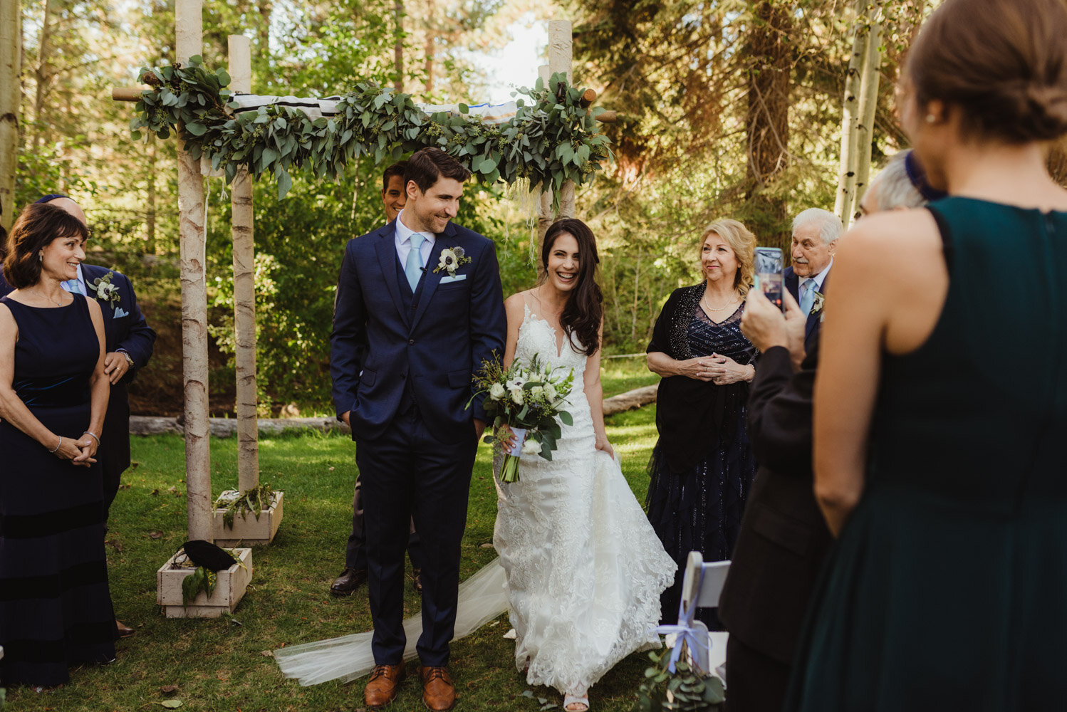 The Chateau Incline Village Wedding, jewish wedding, photo of bride circling the groom 