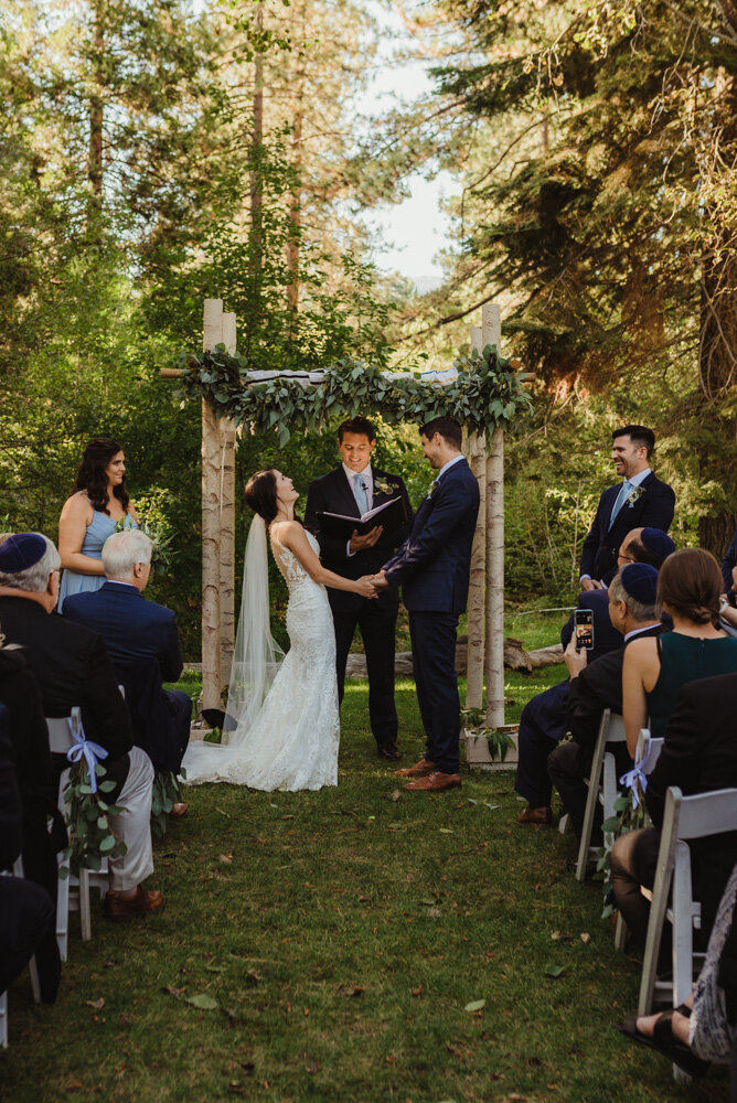 The Chateau Incline Village Wedding, photo of greenery arch