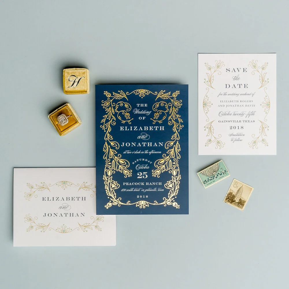 Chic and cute engagement party invites