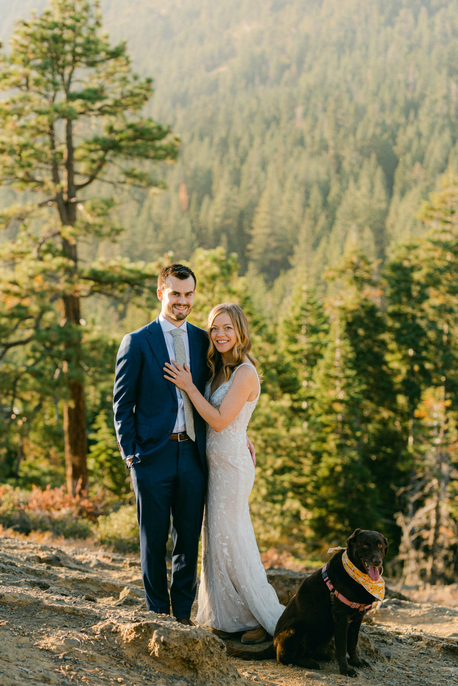 Fall elopement in Lake Tahoe photo