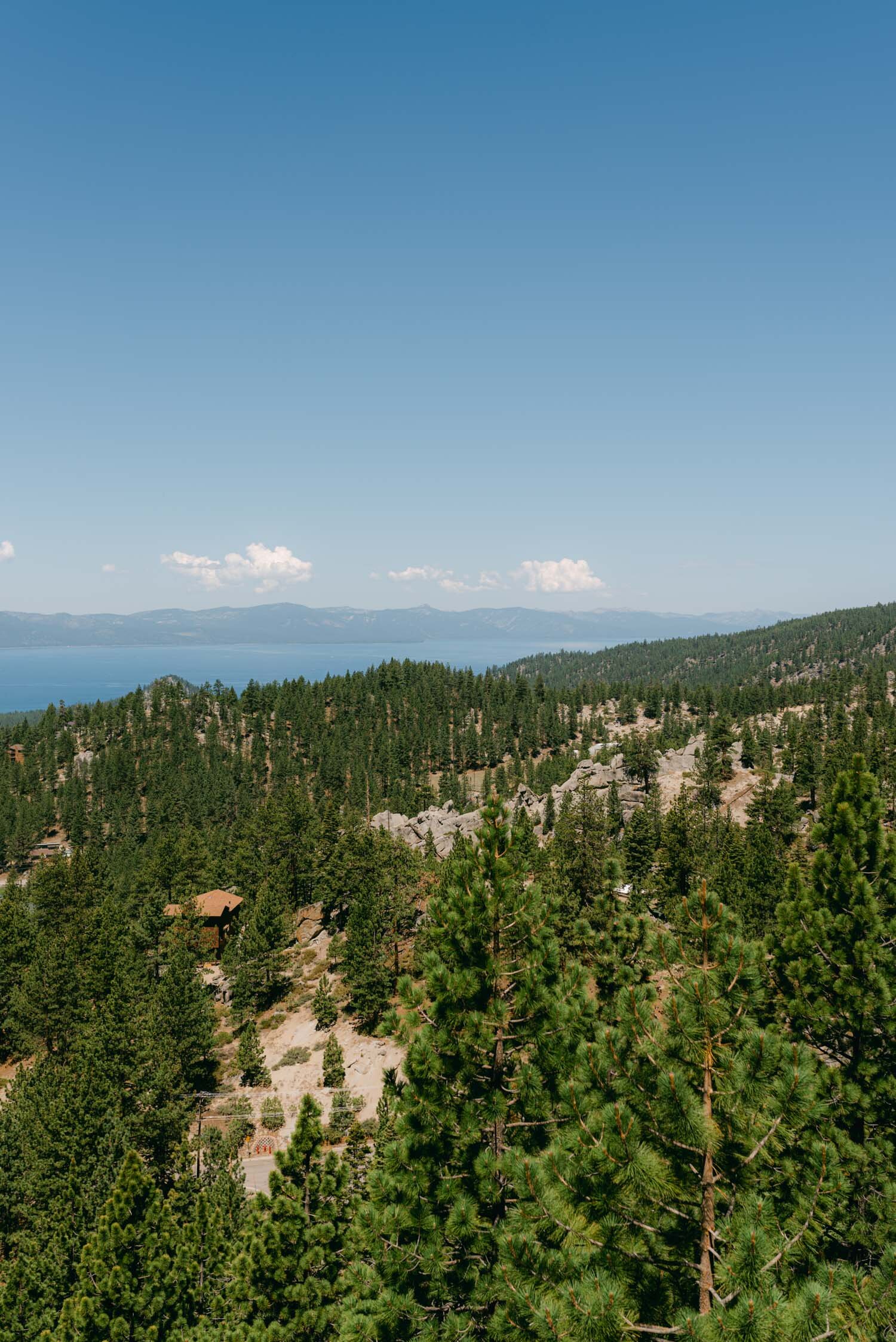 Tahoe Blue Estate Wedding photo of the view 