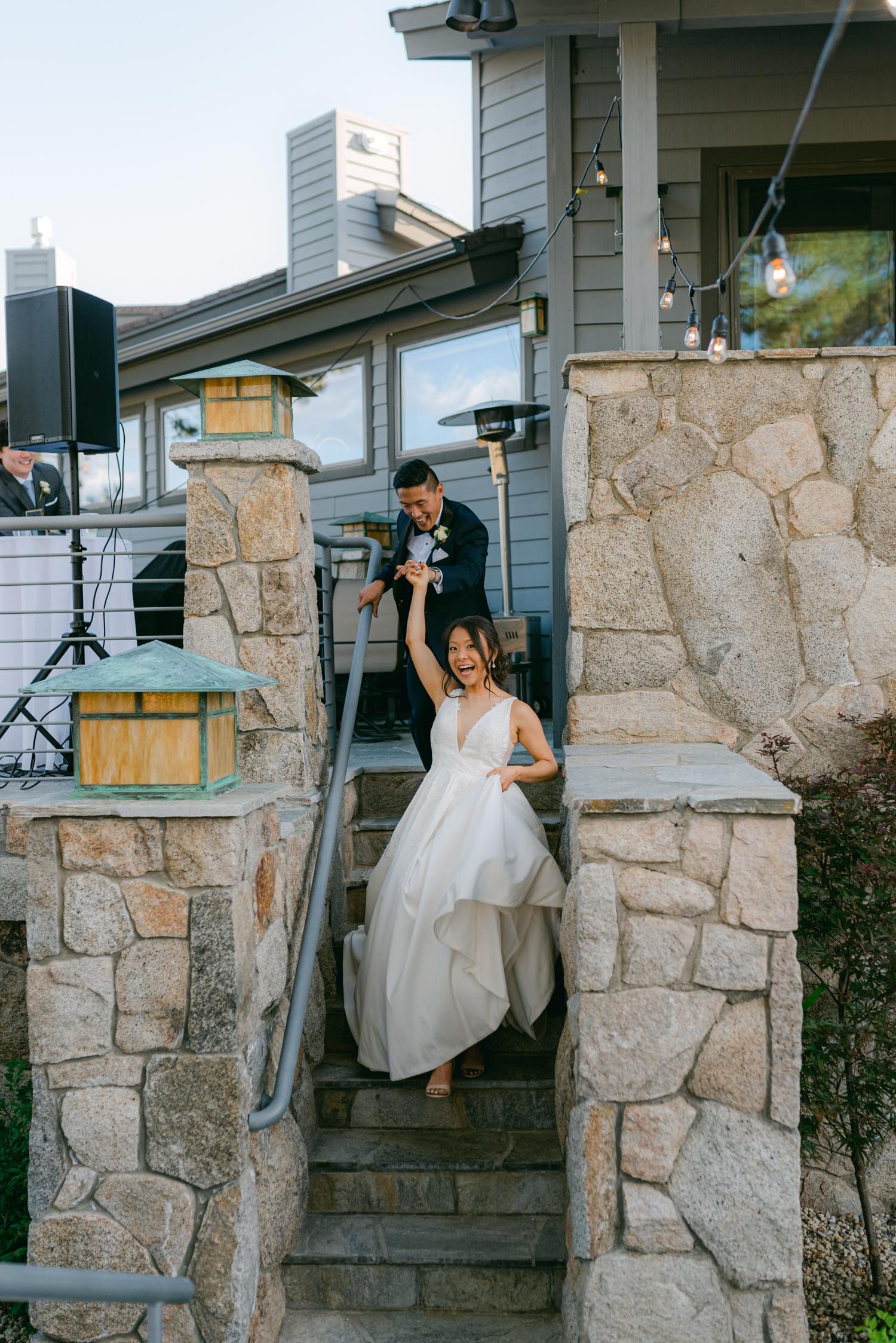Tahoe Blue estate wedding photography, photo of the grand entrance