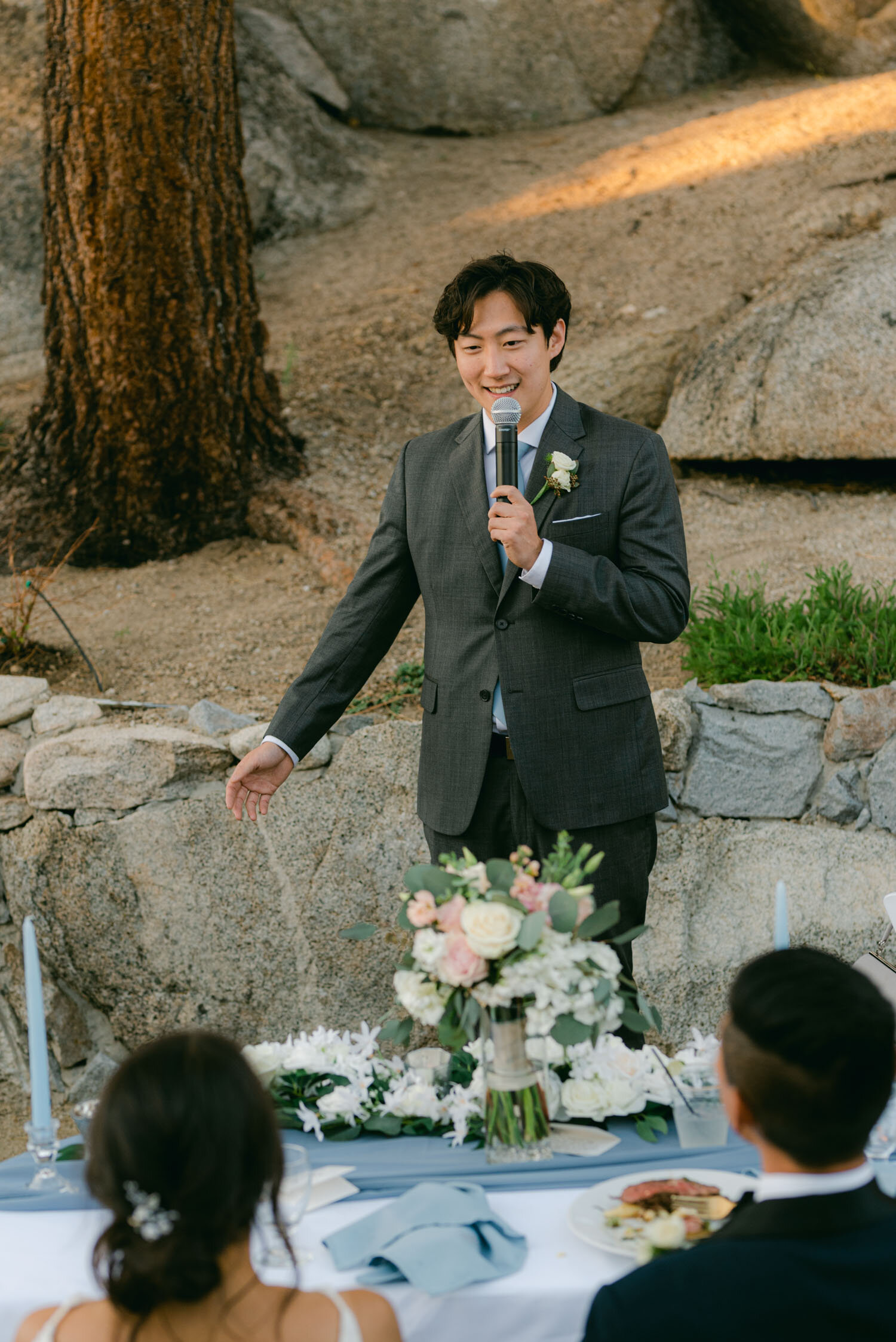 Tahoe Blue estate wedding photography, photo of toasts