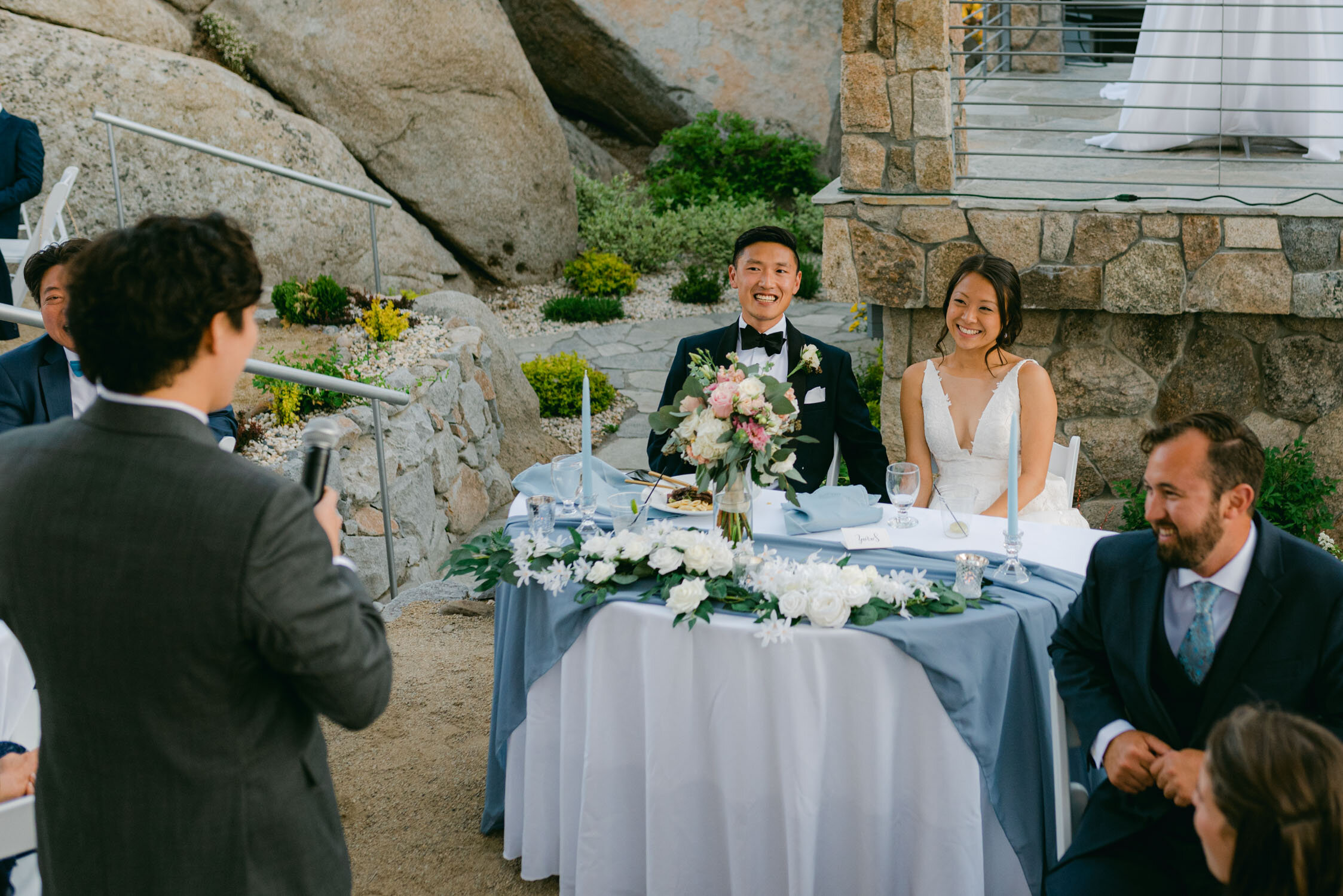 Tahoe Blue estate wedding photography, photo of couple laughing