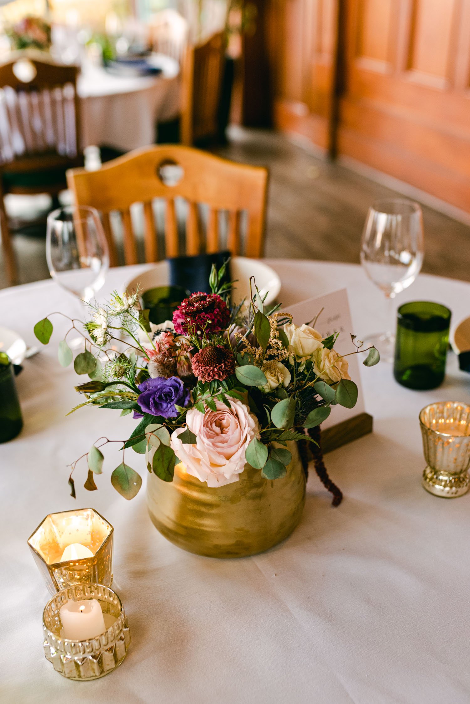 Sunnyside Tahoe Wedding, photo of a wedding table