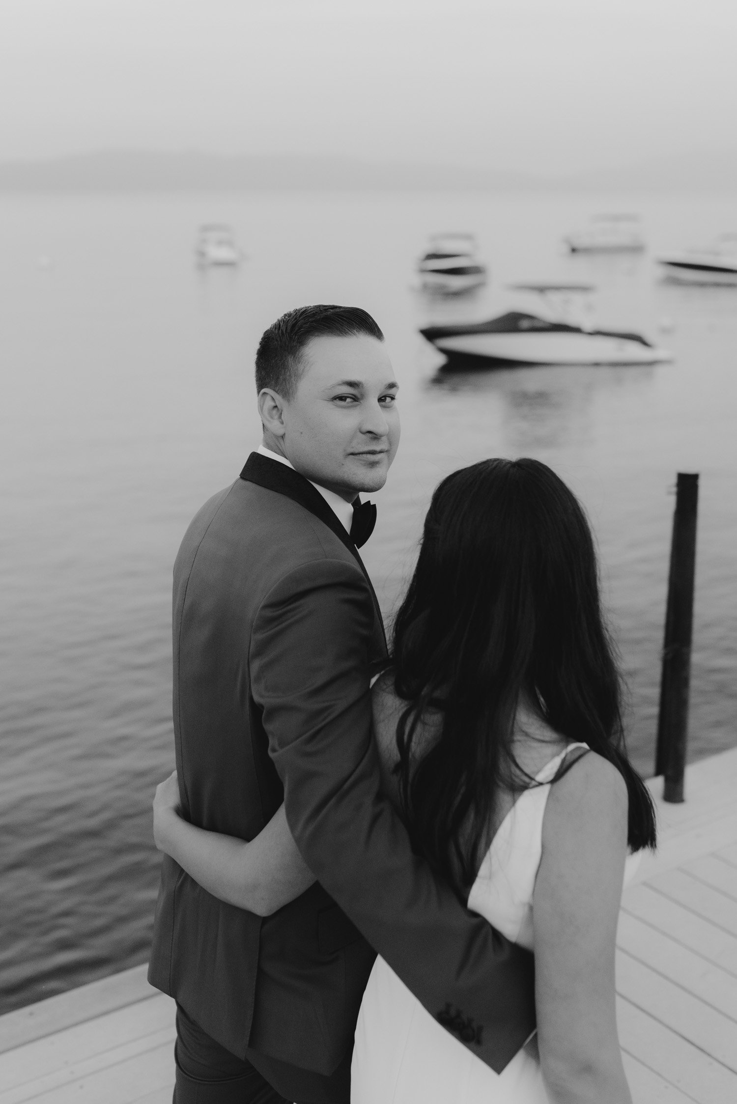 Sunnyside Tahoe Wedding, photo of groom